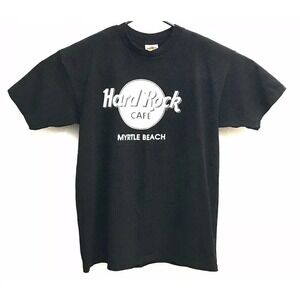 Hard Rock Cafe Myrtle Beach Unisex‎ Mens Large Black Cotton Short Sleeve T Shirt